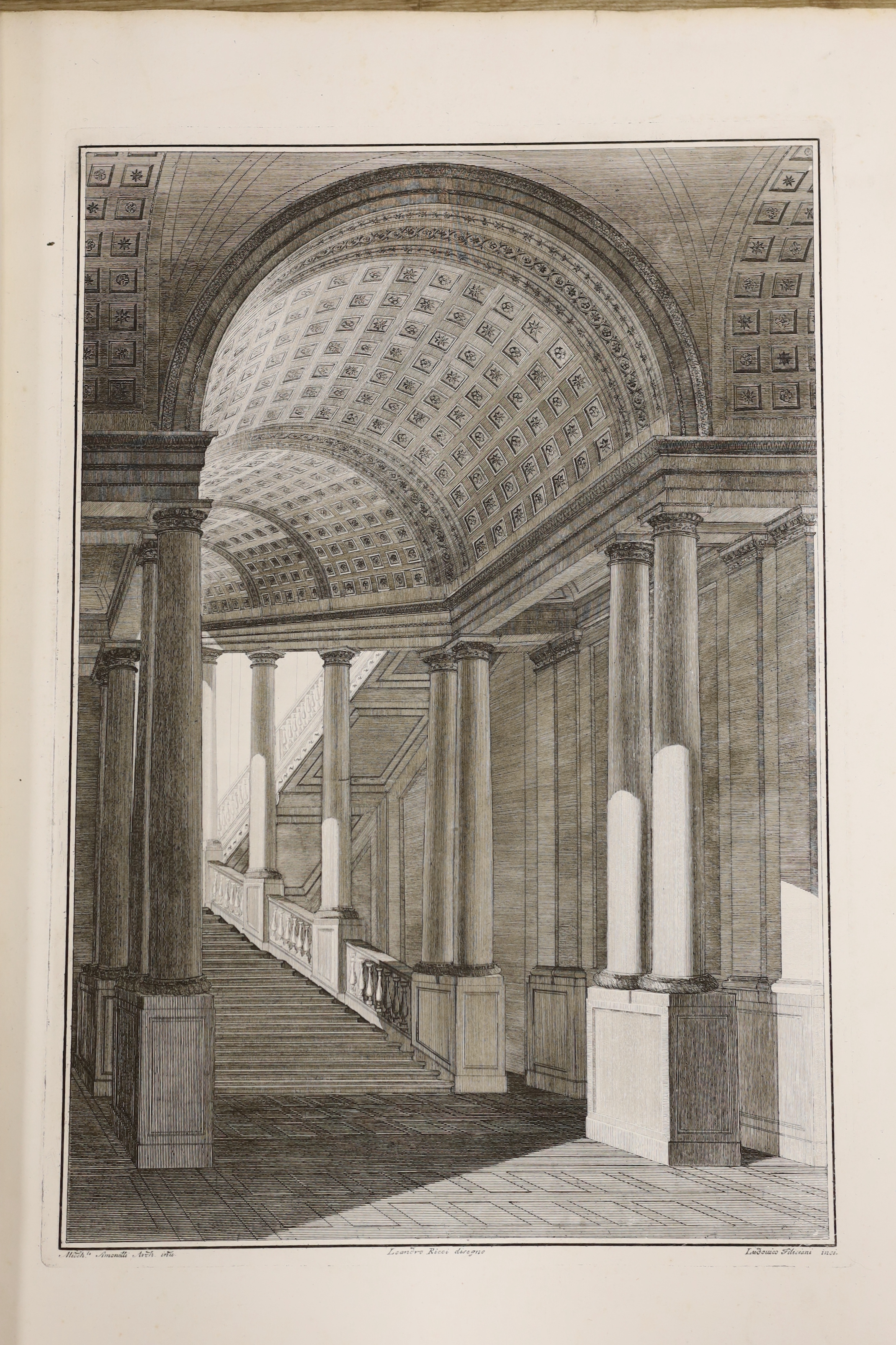 Dubois - Maisonneuve, Charles - Peintures de Vases: vulgairement appetes Etrusques... vol.2 (only). title within decorated border, 78 engraved plates (2 folded); distressed binding - old worn leather spine, upper marbled